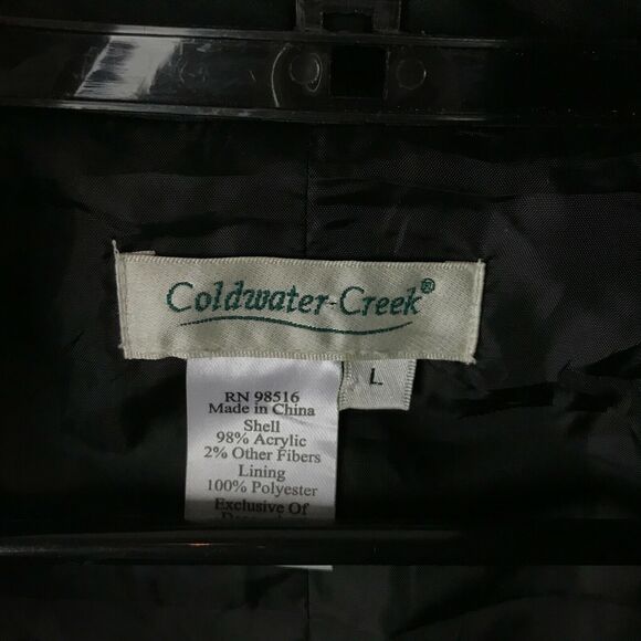 Coldwater Creek Blazer Size L Paisley Multicolor Open Front Long Sleeve Acrylic - Picture 8 of 10